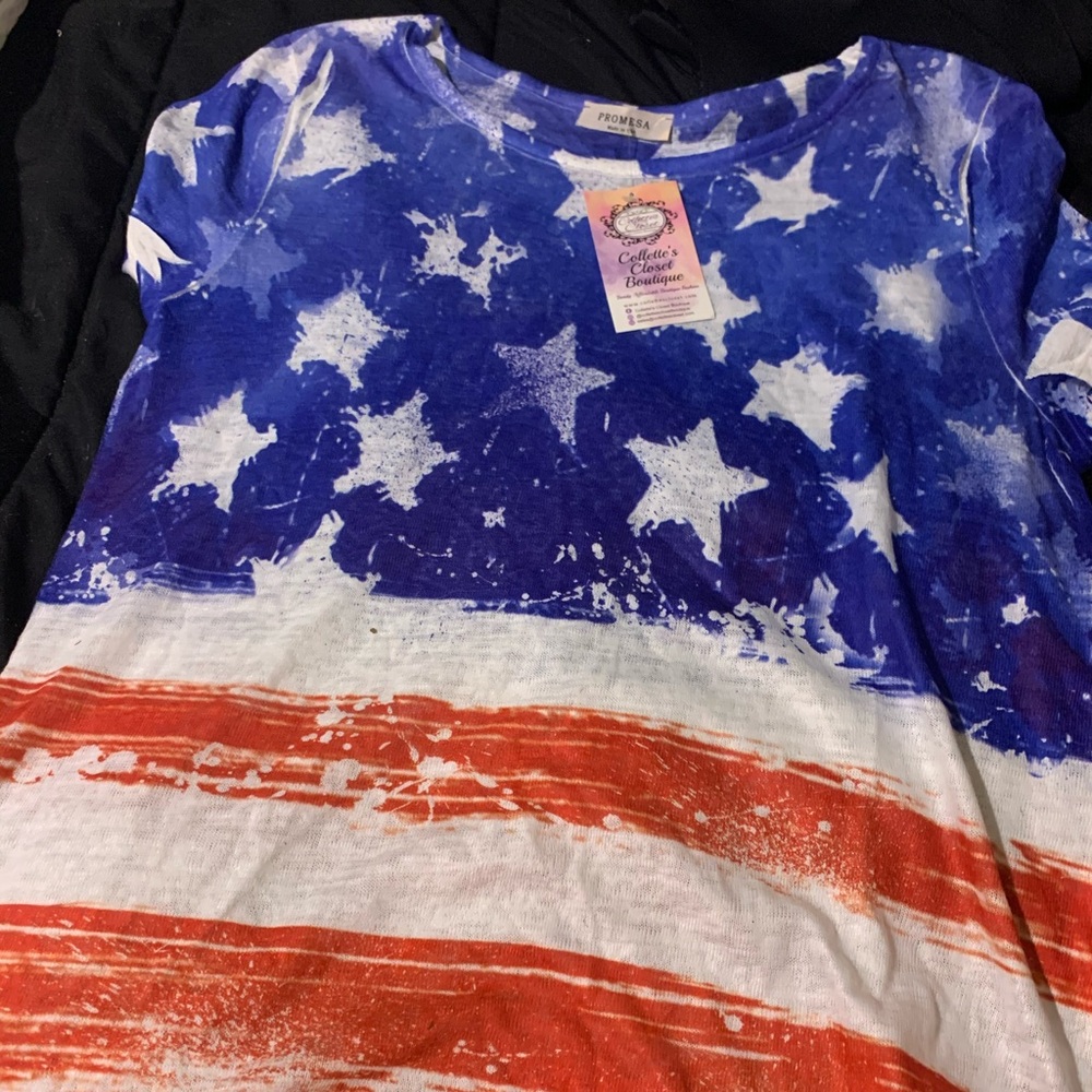American Flag Tee